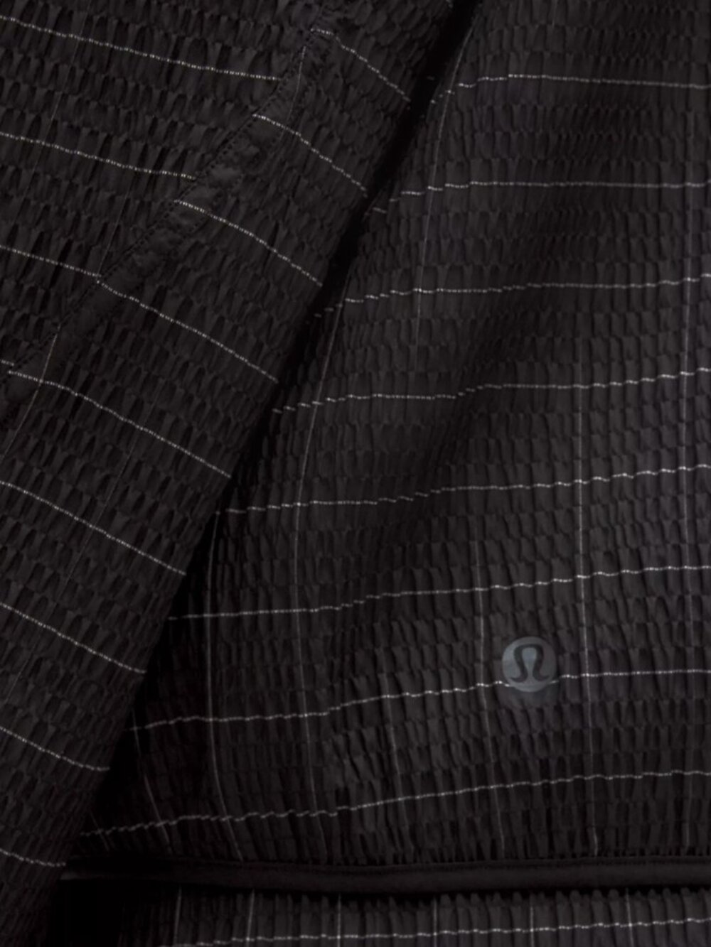 RARE LULULEMON Adapted State Textured Jacket Reflective Grid NWT L - Picture 3 of 12